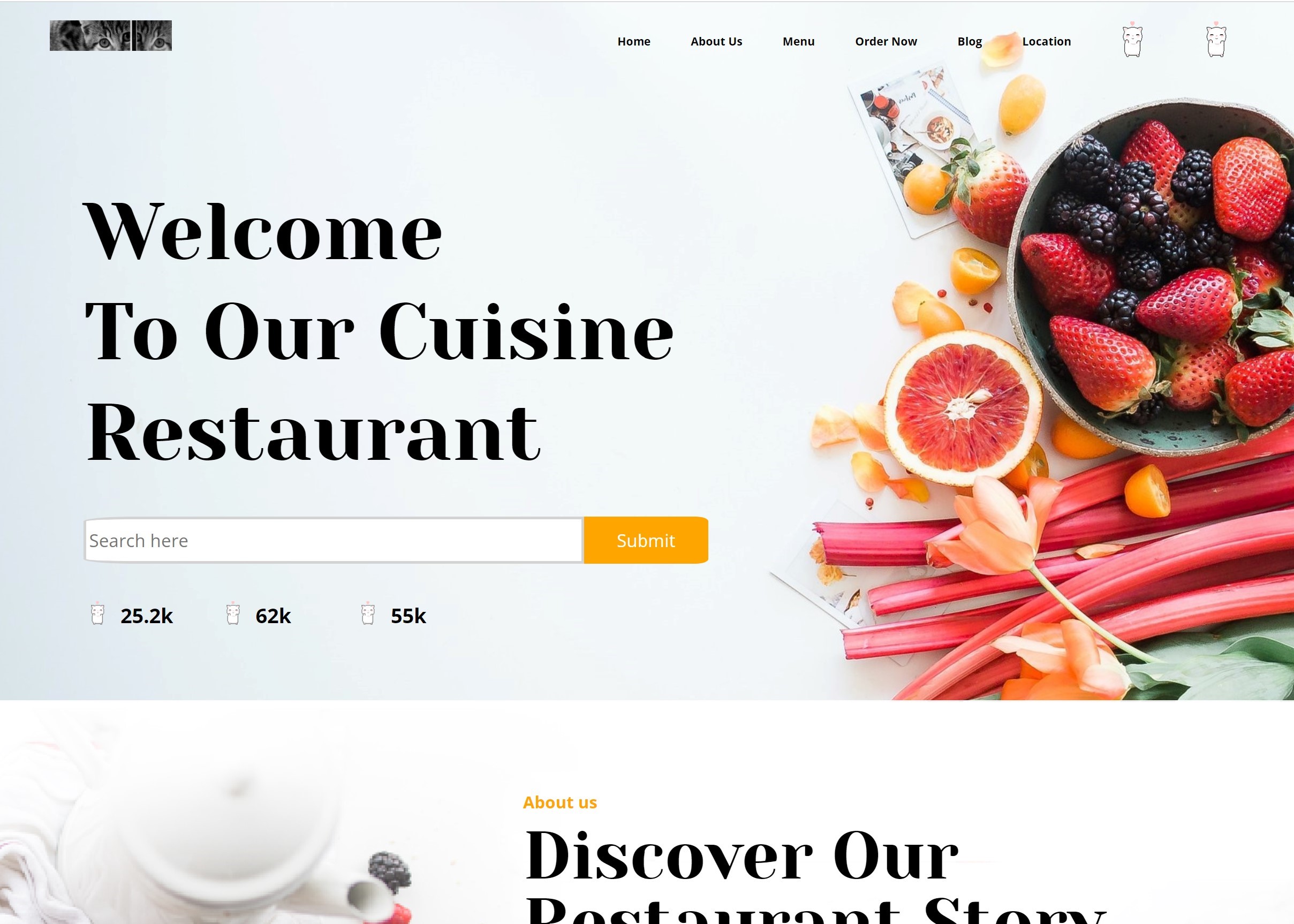 cuisine restaurant site preview